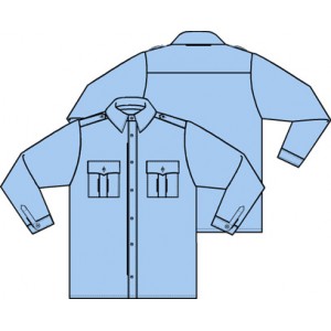 CAMISA H UNIFORME, C/M AZUL CLARO * CAMISA H UNIFORME, C/M AZUL CLARO *